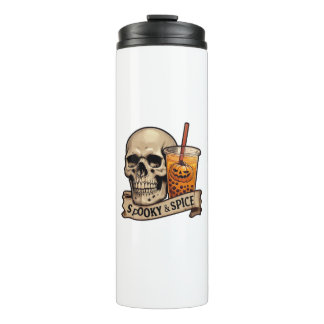 Spooky Spice Skull Thermosbecher