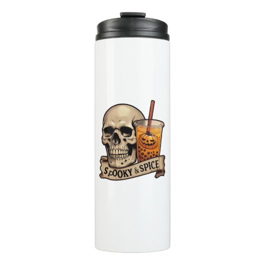 Spooky Spice Skull Thermosbecher (Vorderseite)