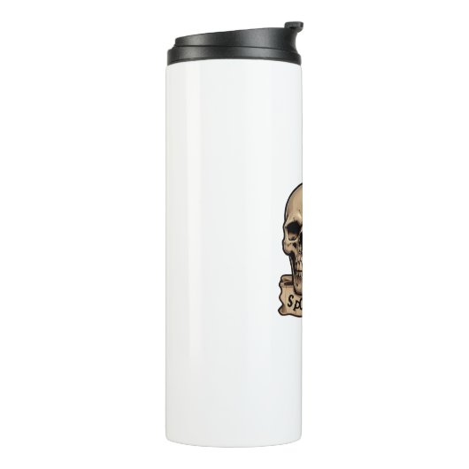 Spooky Spice Skull Thermosbecher (Nach links gedreht)
