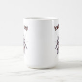 Spooky Spider - Benutzerdefinierter Text Kaffeetasse (Mittel)