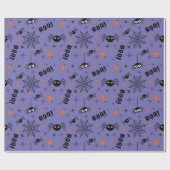 Spooky Spider, Cobweb Geschenk Wrapping Papier Boo Geschenkpapier (Flach)