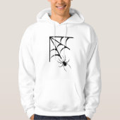 Spooky Spider Cobweb Halloween Hoodie (Vorderseite)