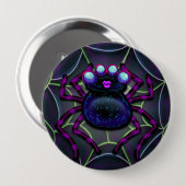 Spooky Spider Creepy Niedlich Button (Vorne & Hinten)