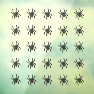 Spooky Spider Fensterklammern - Mittel Fensteraufkleber