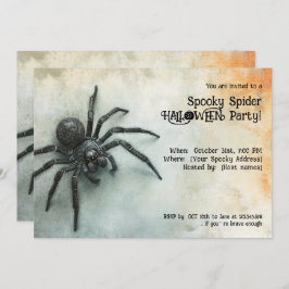 Spooky Spider Halloween-Party! Einladung