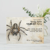 Spooky Spider Halloween-Party! Einladung (Stehend Vorderseite)