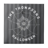Spooky Spider im Spider Web Fliese (Vorderseite)
