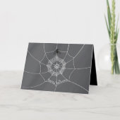 Spooky Spider im Spider Web Karte (Vorderseite)