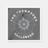 Spooky Spider im Spider Web Napkins Serviette (Vorderseite)