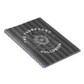 Spooky Spider im Spider Web Notizblock (Rechte Seite)