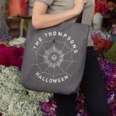 Spooky Spider im Spider Web Personalisiert Tasche