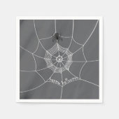 Spooky Spider im Spider Web Serviette (Vorderseite)