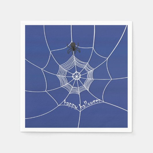 Spooky Spider im Spider Web Serviette (Vorderseite)
