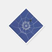 Spooky Spider im Spider Web Serviette (Ecke)