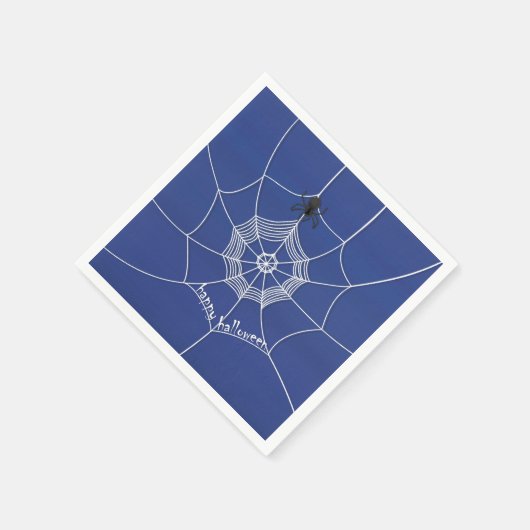 Spooky Spider im Spider Web Serviette (Ecke)