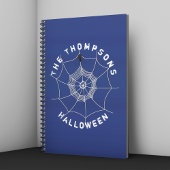 Spooky Spider in Spider Web Notebook Notizblock