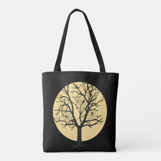 Spooky Spider Tree Halloween Big Moon Leckerei Bag Tasche (Rückseite)