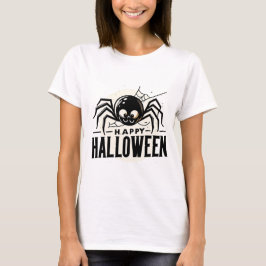 Spooky Spider und glückliches Halloween T-Shirt