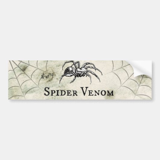 Spooky Spider Venom Halloween Autoaufkleber (Vorne)
