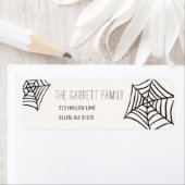 Spooky Spider Web Illustration Rücksendeadresse (Insitu)