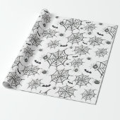 Spooky Spiders Halloween Wrapping Paper Geschenkpapier (Ungerollt)