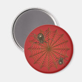 Spooky Spiders im Web Magnet (Vorderseite/Rückseite)