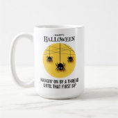 Spooky Spiders mit benutzerdefinierbarem WebHallow Kaffeetasse (Links)