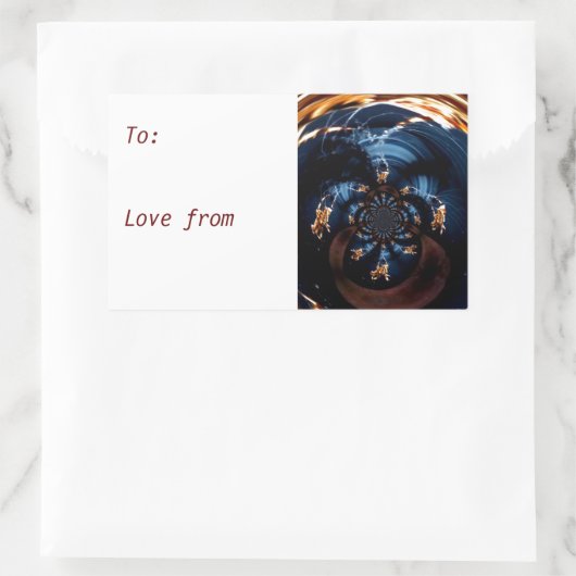 Spooky Spiders Web Custom Rechteckiger Aufkleber (Tasche)