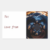 Spooky Spiders Web Custom Rechteckiger Aufkleber (Vorderseite)