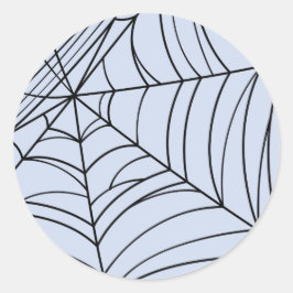 Spooky Spiderwebes Creepy Halloween-Party Runder Aufkleber
