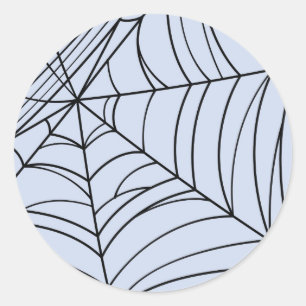 Spooky Spiderwebes Creepy Halloween-Party Runder Aufkleber