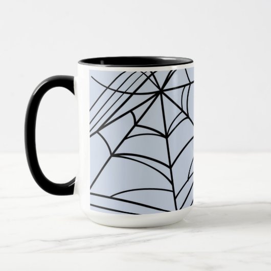 Spooky Spiderwebes Creepy Halloween-Party Tasse (Links)