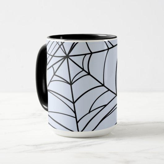 Spooky Spiderwebes Creepy Halloween-Party Tasse (Vorderseite Links)