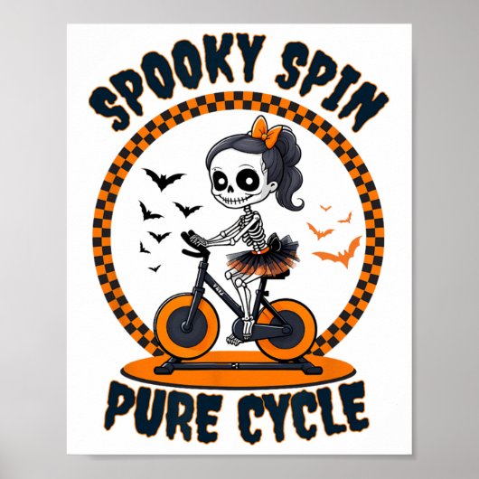 Spooky Spin Halloween Spin Cl Spinning Poster (Vorne)