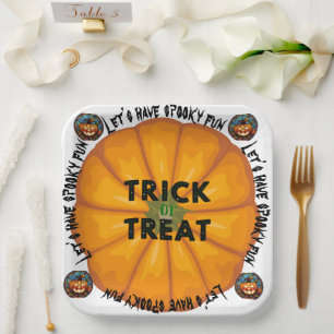 Spooky Spinne Hexe zwischen themedAccent Pillow Pappteller