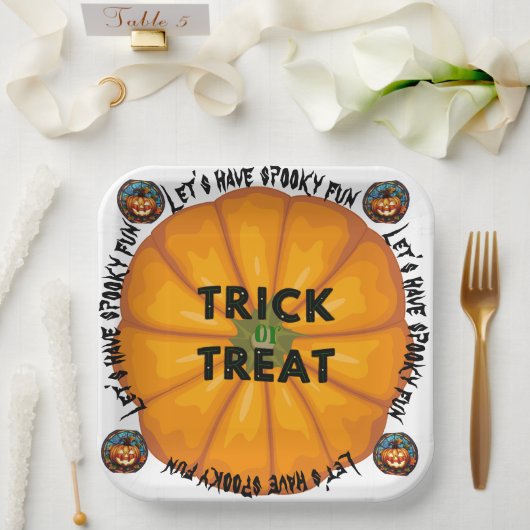 Spooky Spinne Hexe zwischen themedAccent Pillow Pappteller (Hochzeit)