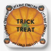 Spooky Spinne Hexe zwischen themedAccent Pillow Pappteller (Vorderseite)