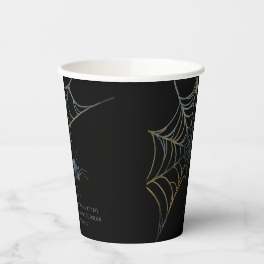 Spooky Spinne und Spider Web Halloween Pappbecher (Links)