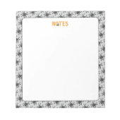 Spooky Spiole Halloween Notepad Notizblock (Vorderseite)