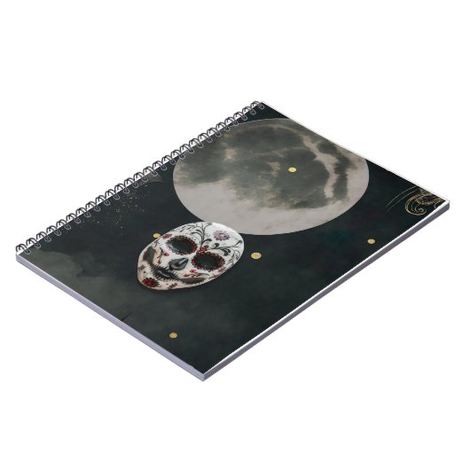 Spooky SpiralNotebook zu Halloween Notizblock (Linke Seite)