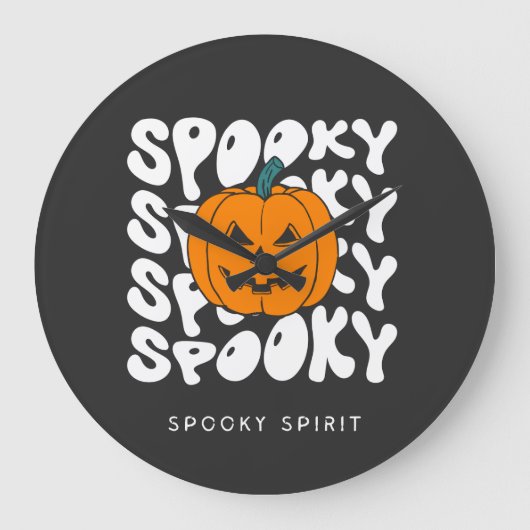 Spooky Spirit Große Wanduhr (Vorderseite)
