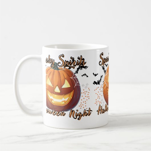 Spooky Spirituosen, Halloween-Nacht Kaffeetasse (Links)