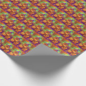 Spooky Spitz Halloween Hexe und Kürbis Geschenkpapier (Ecke)