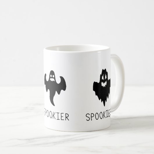 Spooky Spookier Spookiest Kaffeetasse (VorderseiteRechts)