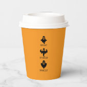 Spooky spookier spookiest pappbecher (Rückseite)