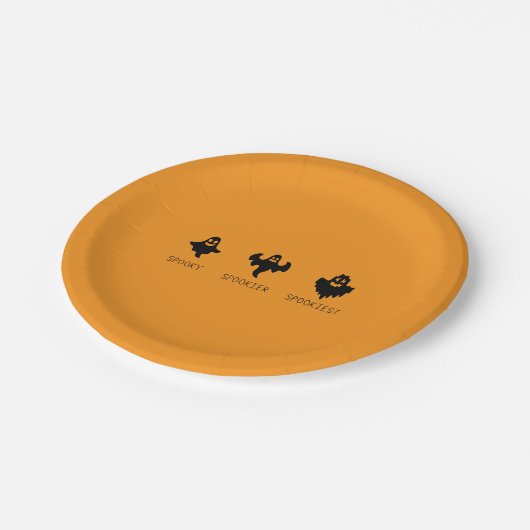 Spooky Spookier Spookiest Pappteller (Schrägansicht)
