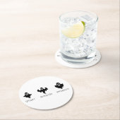 Spooky Spookier Spookiest Runder Pappuntersetzer (Vor Ort)