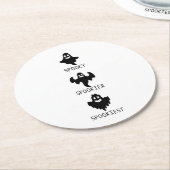 Spooky spookier spookiest runder pappuntersetzer (Angewinkelt)