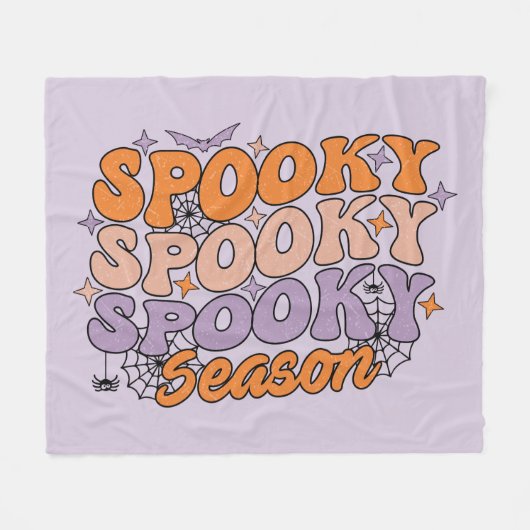 Spooky Spooky Season Fleecedecke (Vorderseite (Horizontal))