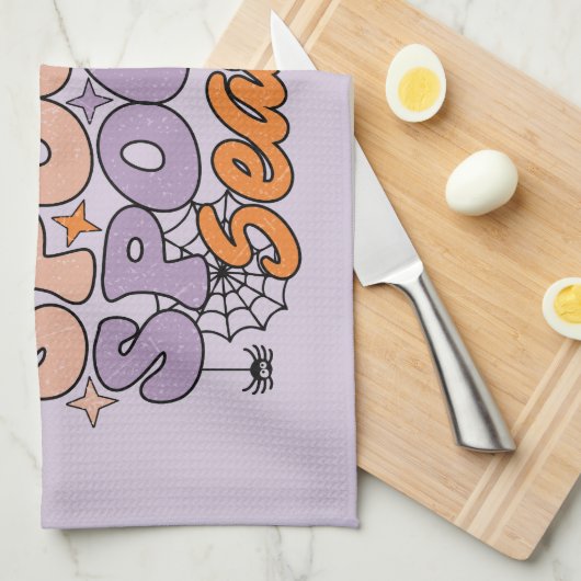 Spooky Spooky Season Geschirrtuch (Viertel Falte)